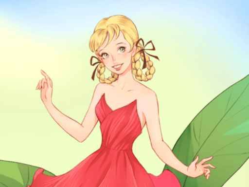 Dress up Thumbelina image
