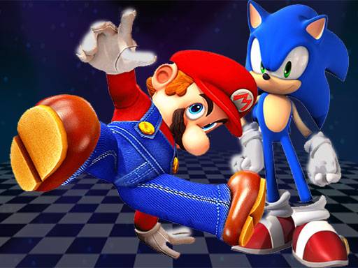 Super Mario &amp; Sonic FNF Dance image