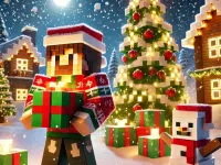 Minecraft Christmas Jigsaw: Festive Pixel Art Fun image