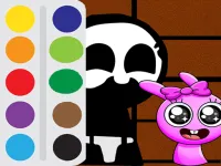Baby Sprunki incredibox Coloring image